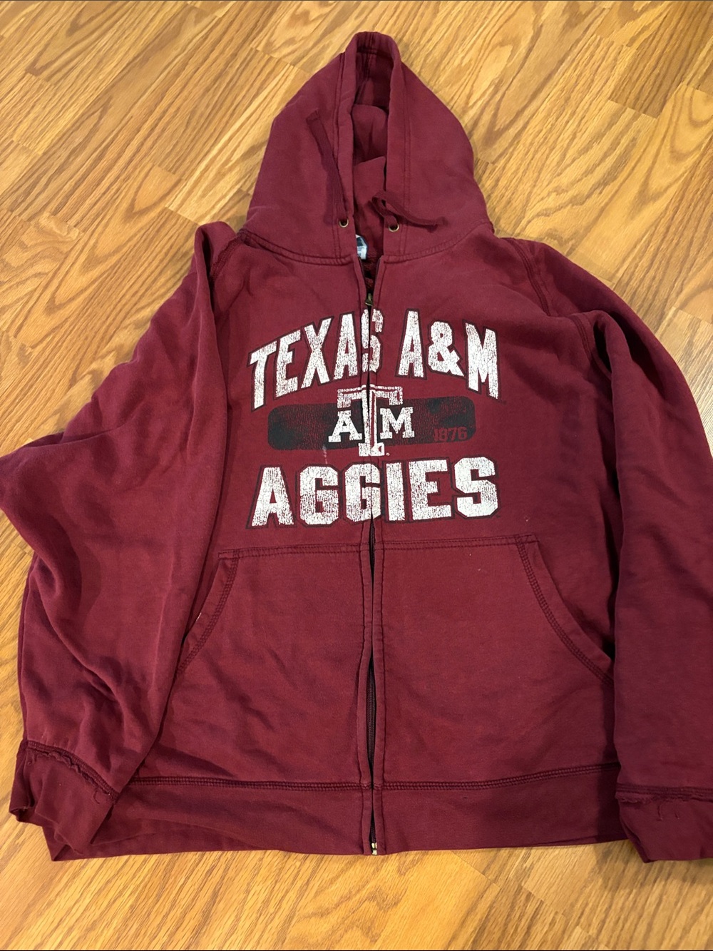 NCAA Texas A&M Aggies Maroon Zip-Up Hoodie